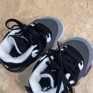 Kids Black and Gray Sneakers